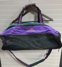 VTG High Sierra Duffle Bag Green Purple Travel Gym Bag Luggage Big