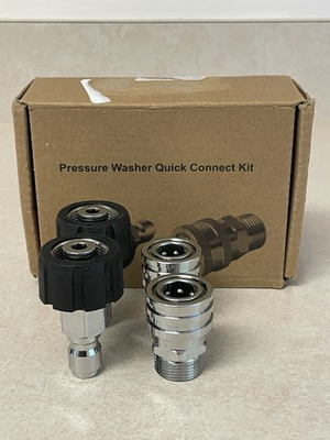 #ad Pressure Washer M22 Swivel to 3 8quot; Quick Connect Kit Stainless Steel 4 Pack $19.99
