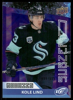 2021-22 Upper Deck Ice #SZ-34 Kole Lind Sub Zero #/999