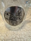 Paris France Vintage Glass Mug With Picture Of Landmarks Including Eiffel Tower — photo 3