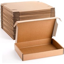 30 Pack 12x8x2 Inches Shipping Boxes, Brown Corrugated Cardboard Mailer Boxes...