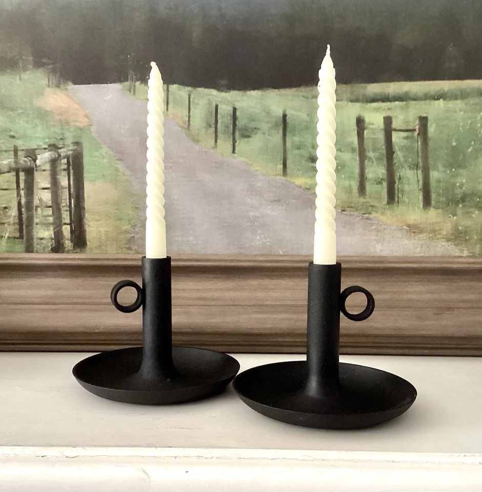 Candelabro IKEA Bjorkefall Sostiene Metal Negro Otoño Halloween Gótico Descontinuado  Foto 2 de 4