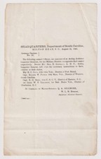 B3802: 1865 General Orders #22 Hilton Head, SC