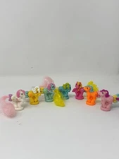 My Little Pony G1 Petite Ponytail Ponies  Vintage 1989 MLP Hasbro 80's Lot of 7