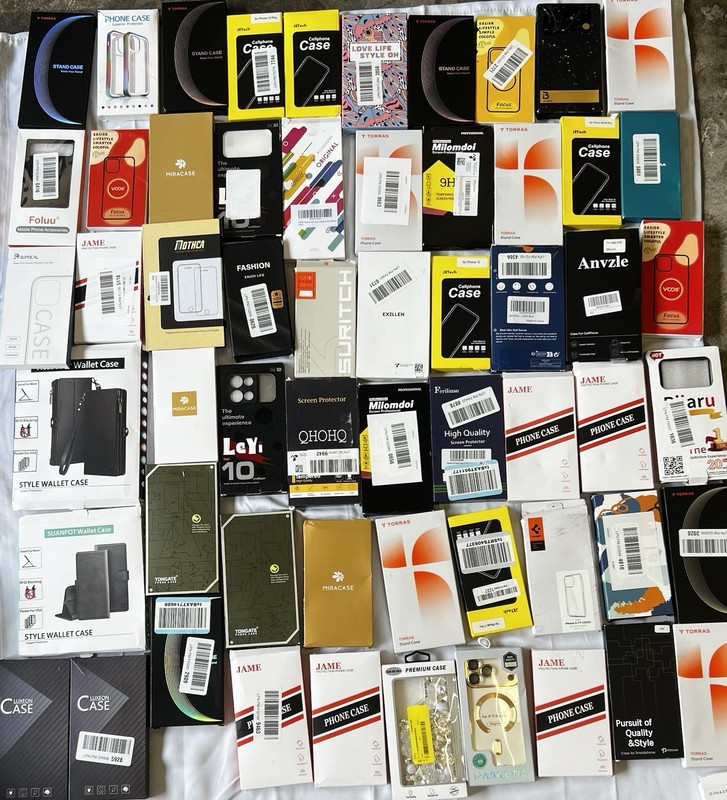 Mixed Brands Mixed Lot Phone Cases & Tempered Glass Screen Protectors Universal