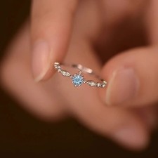 Blue Snowflake Ring