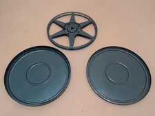 Compco Corp Chicago Blue 400ft 8mm Film Metal Movie Reel With Case Vintage