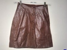 Butterweicher Echtleder-Rock Minirock Lederrock Gr. 32 schwarz Lammleder 