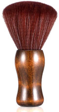 Professional Barber Neck Duster Brush Soft Nylon Wooden Handle Fade Tool