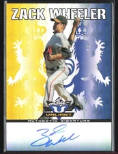 Zack Wheeler 2011 Leaf Valiant Draft Blue Auto /99 #VA-ZW1
