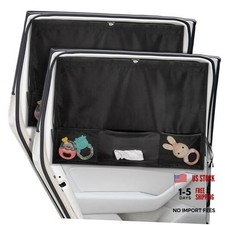 Car Window Shades, 2 Pcs 5 Suction Cups Car Sun Shade for Baby with Car Tissue