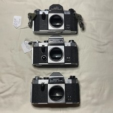 Lot of 3 Hanimex Praktica Film SLR Bodies nova 1B x2 super TL Untested