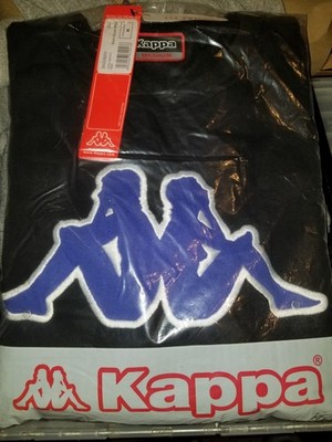 Rare Kappa Zavrok Men's Logo Sweater   Black-Royal-White Men Medium Stictch LOGO
