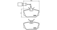 Magneti Marelli Bremsbelagsatz, Scheibenbremse Hinterachse U.A. FüR Ford, Seat
