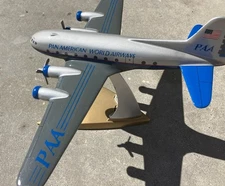 Pan Am American Boeing B-307 Stratoliner Desk Top Display Mahogany Airline