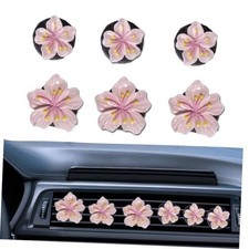 NIIIYTYB 3 Set Cute Car Vent Clips Flower Air Vent 1 Count Pack of 6 Pink