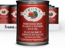 Fromm Shredded Beef Recipe Canned Dog Food 12/12ozcans