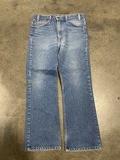 Vintage Levi s Denim Orange Tab Jeans Size 32 X 30