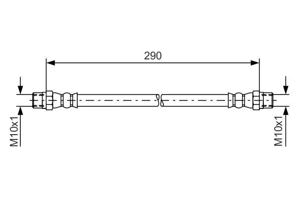 Flexible de frein 290 mm BOSCH IAM-Expertise Pour VOLVO 240 - Image 2