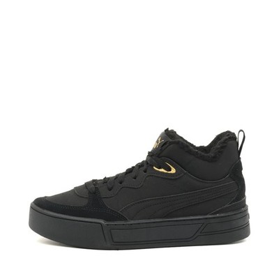 PUMA Damen 381151-01 Sneaker Schwarz Kunstleder Mid Top Futter, Rutschfest EU 38
