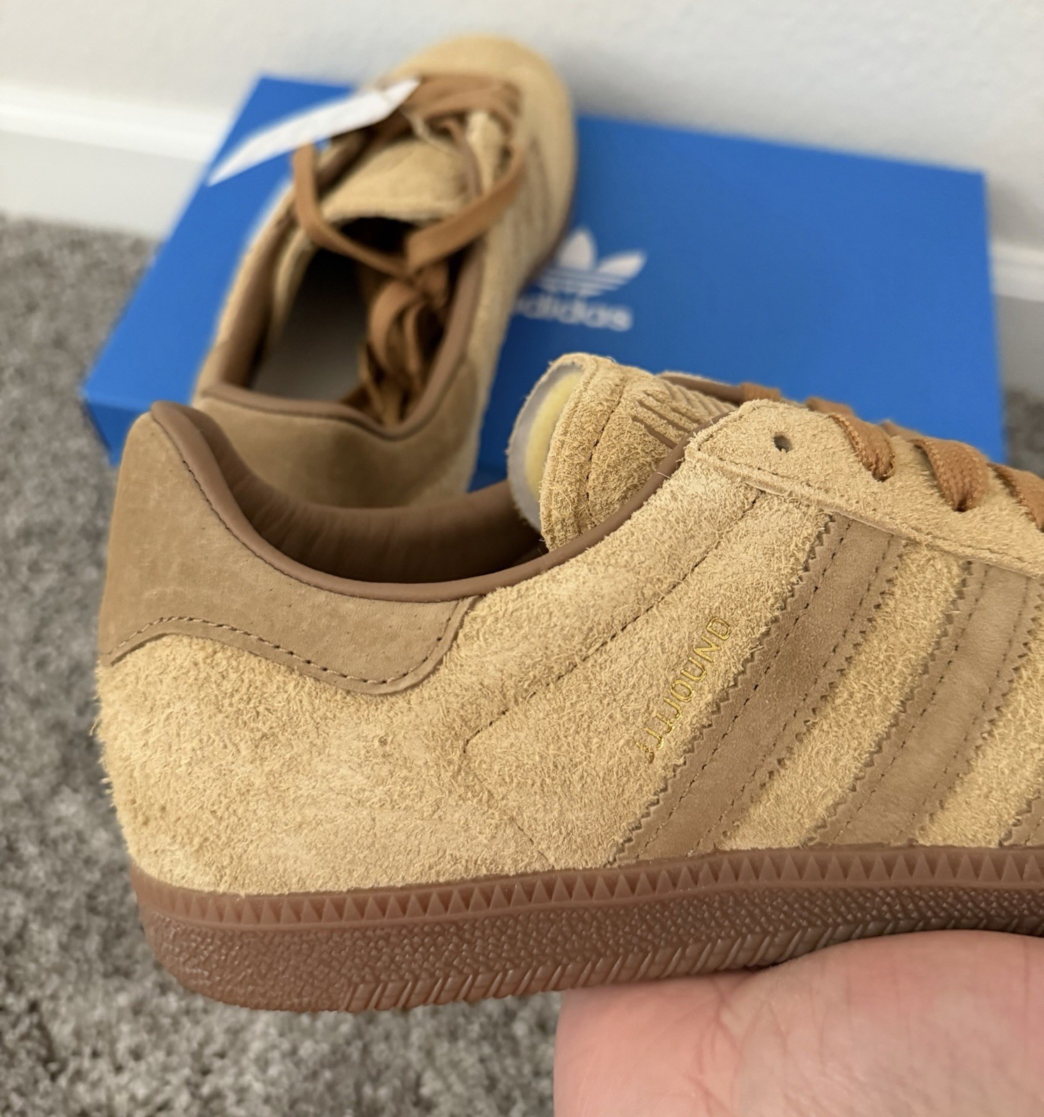 JJJJound x Adidas Samba OG Tobacco (Mesa) Men’s Size 8.5 New DS ID8709 image 7