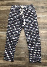 Vineyard Vines Mens Small Santa Hat Whale Christmas Trees Lounge Sleep Pants