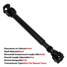 Front Drive Shaft Assembly For Dodge Ram 2500 2006-2009 V8 5.7l Manual 65-9539