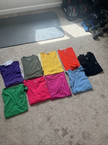 Lot Of 9 Lacoste T-shirts Size 7 And 2 Size 6
