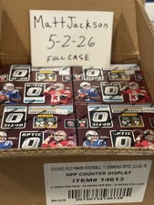 2023 PANINI DONRUSS OPTIC FOOTBALL RETAIL 20 BOX CASE .  (CASE HAS BEEN OPENED)