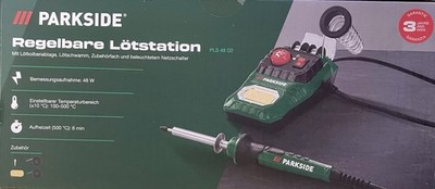 PARKSIDE  Regelbare Lötstation »PLS 48 D2« 48W 100-500 °C Inkl. Zubehör NEU/OVP