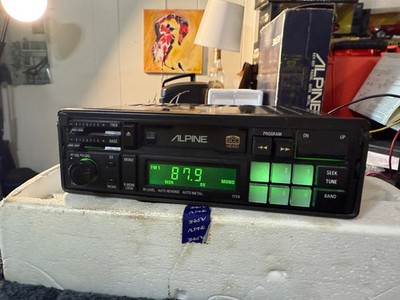 Vintage ALPINE 7179 Car Stereo w/ Cassette ''ice cube buttons'' 80s Retro