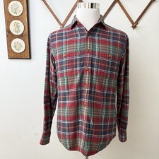 J. Crew Flannel Plaid Cotton Button Up Shirt Slim Fit Small