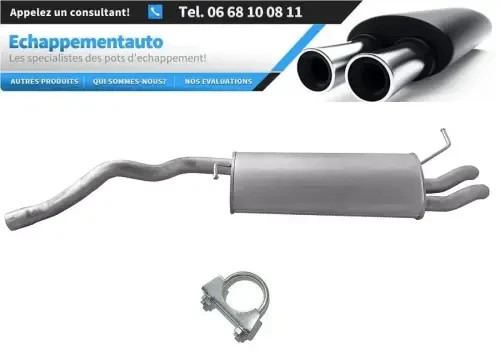 Échappement Skoda Octavia III 1.4 TSI pot silencieux arrière voiture essence 2012-2020
