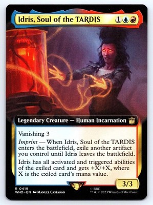 Idris, Soul of the TARDIS Extended Art #419 WHO Doctor Who Non-Foil MTG NM