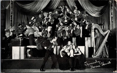 Horace Heidt & His Orchestra The Brigadiers Big Band Swing RPPC Postcard 1930s