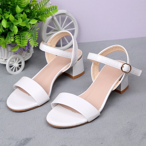 Womens Mid Low Block Heel Sandals Cross Straps Ladies Straps Party Strappy Shoes - Picture 9 of 11