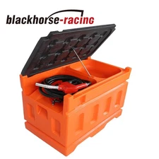 Portable 48 Gallon Diesel Tank 10 GPM High Flow Rate 12V Electric Transfer Pump