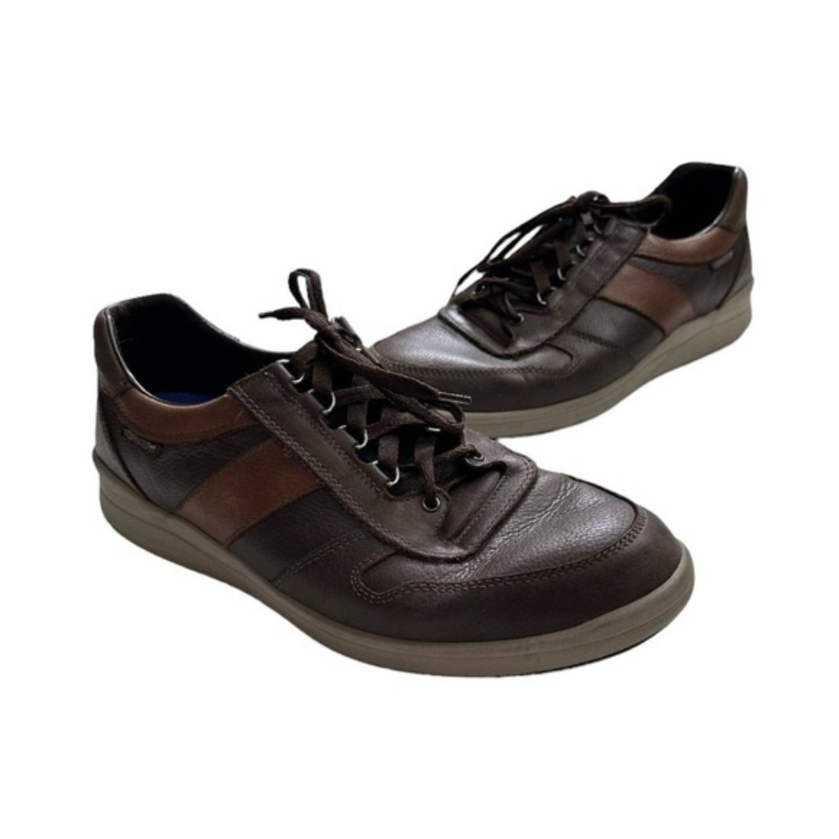 Mephisto Mens Vito Leather Sneakers Brown size 12
