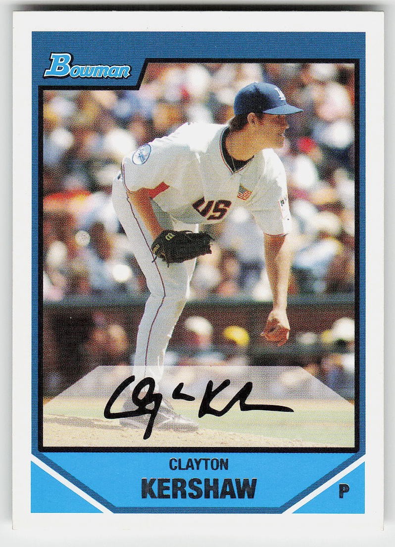 2007 Bowman Draft Picks & Prospects #BDPP77 Clayton Kershaw BASEBALL Dodgers
