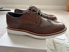 Johnston Murphy Casteel Wingtip Men's 9M Mahogany Leather Shoes