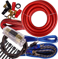 Complete 3500W 4 Gauge Amplifier Installation Wiring Kit Amp Pk1 4 Ga Red - for