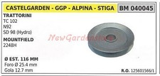 Puleggia per trattorino rasaerba tosaerba tagliaerba TC 102 ALPINA 040045