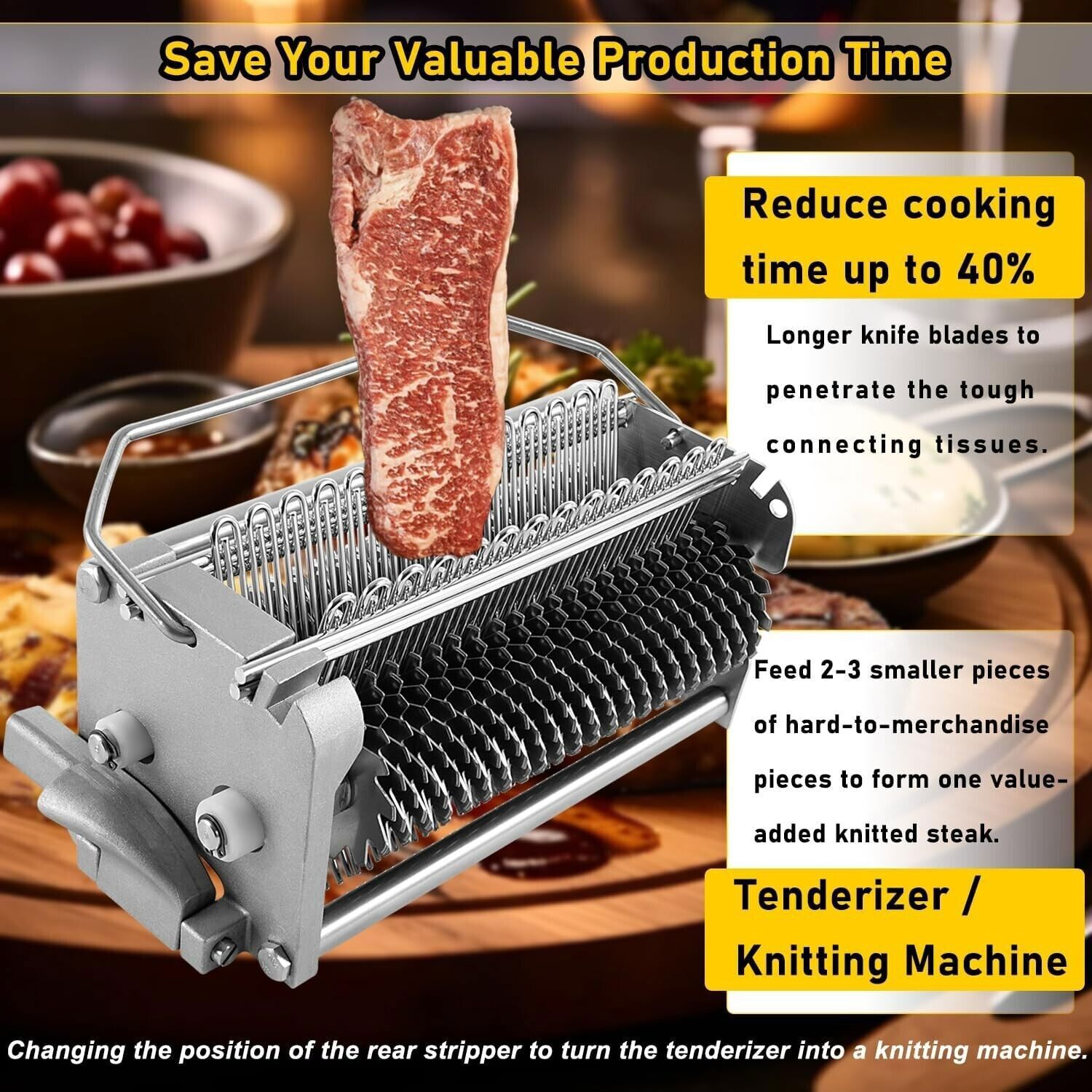 For Biro Pro 9 Tenderizer Cradle Assembly Complete W/ Combs and Lock # TA3130