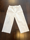 Women Old Navy White Wide Leg ankle Length Jean size 14 — photo 3
