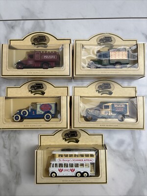 Lledo 1991 Walkers Crisps & St Georges Werbemodellauto 5er Set