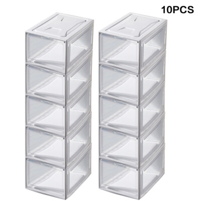 10pcs XL Magnetic Shoe Storage Boxes Stackable Shoe Storage Organizer Containers