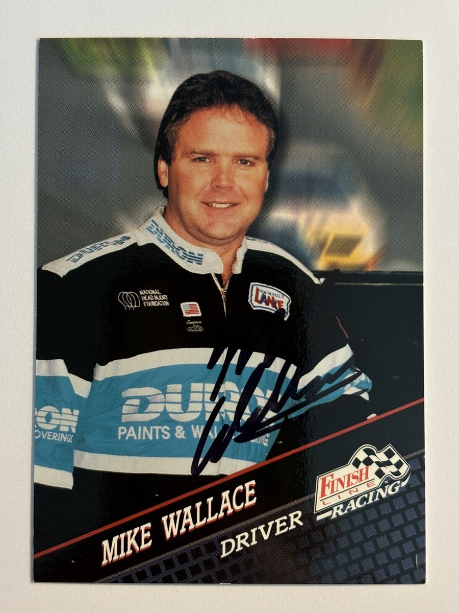 MIKE WALLACE 1994 FINISH LINE #87 * AUTOGRAPHED NASCAR RACING CARD