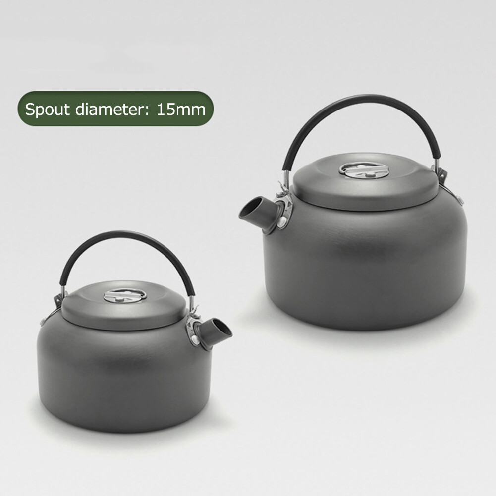 0.8L/1.4L Camping Tea Coffee Pot Portable Camping Teapot Kettle Picnic Tableware eBay