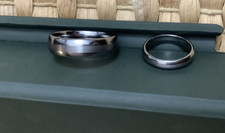 JVL Tungsten wedding Rings Women 6 Men s 13 lot of 2 new