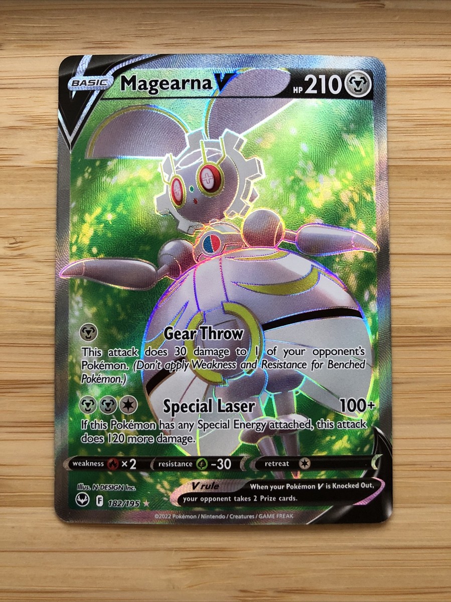 Pokemon Card Silver Tempest Full Art Magearna V 182/195 Near Mint NM